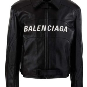 Dua Lipa Balenciaga Leather Jacket