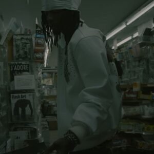 Playboi Carti All Red Pelle Pelle White leather Jacket