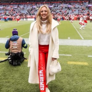 Brittany Mahomes AFC Championship White Coat