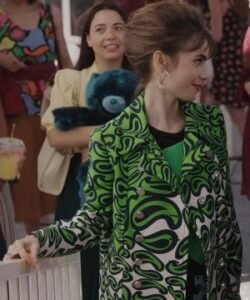 Emily-in-Paris-S03-Emily-Cooper-Green-White-Paisley-Print-Coat-300x360