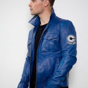 DBZ Inspired Future Trunks Men’s Leather Jacket