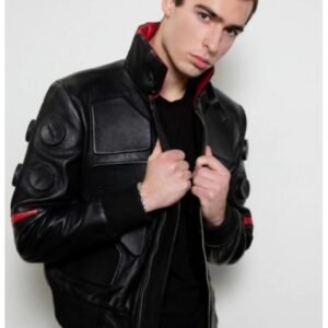 Cyberpunk 2077 Jackie Valentinos Style Men’s Black Leather Jacket