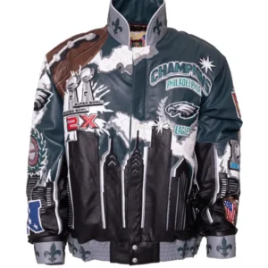 Super Bowl Champions Philadelphia Eagles Leather Jacket