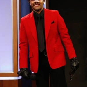 Blinding Lights The Weeknd Red Blazer