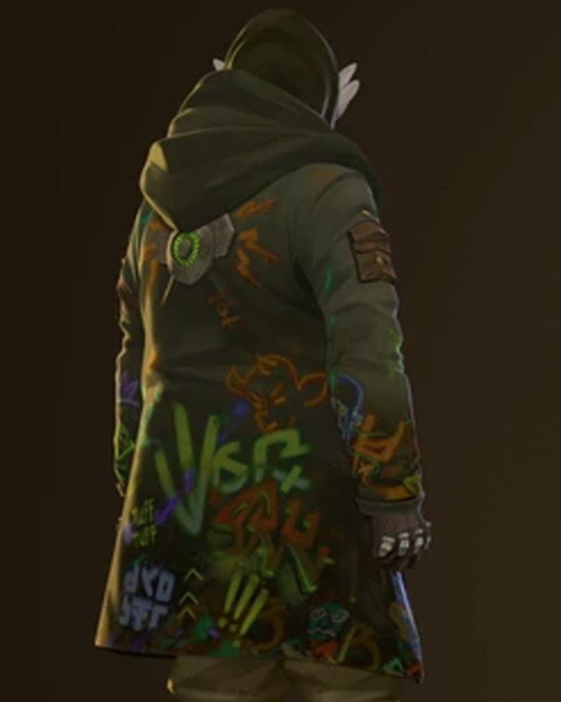 Tv-Series-Arcane-2024-Ekko-Green-Hooded-Jacket