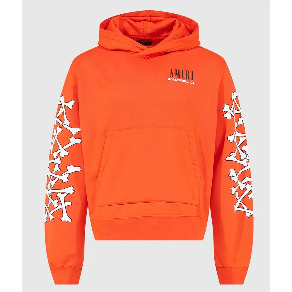 amiri-bones-orange-hoodie
