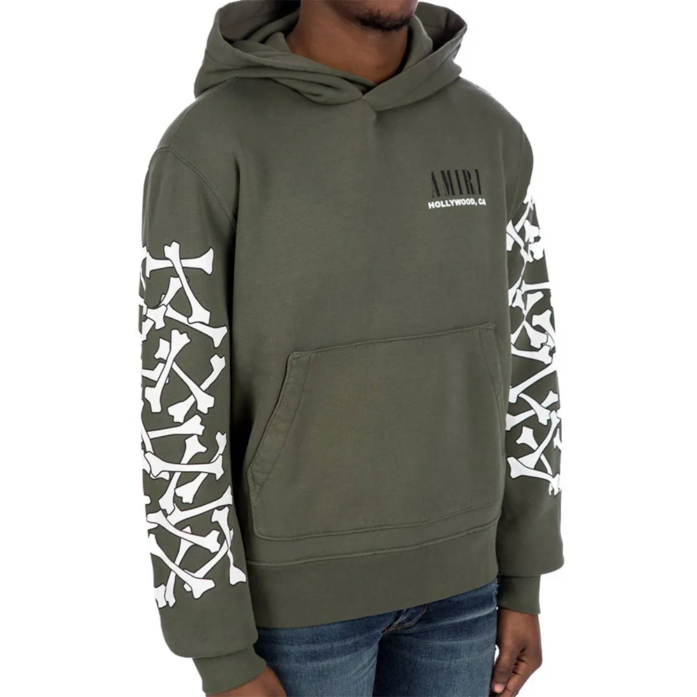 amiri-bones-popover-olive-green-fleece-hoodie