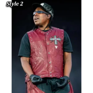 Hardstone Psycho Don Toliver Leather Vest