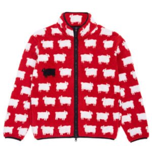 Lady Diana Red Sheep Jacket