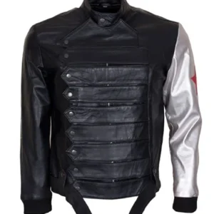 Bucky Barnes Winter Soldier Leather Jacket for Men