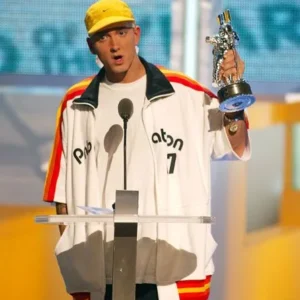 Eminem PnB Nation White Wool Jacket