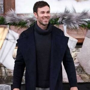 12 Dates Of Christmas Season 2 Dominick Whelton trench coat inspired by the character's sophisticated style.