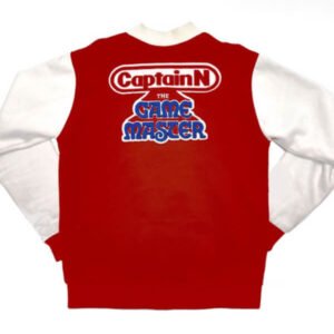 Captain N Game Master green and white varsity jacket retro gaming fashion