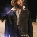 Yellowstone Colby Black Denim Jacket by Denim Richards stylish cowboy TV series outfit jacket
