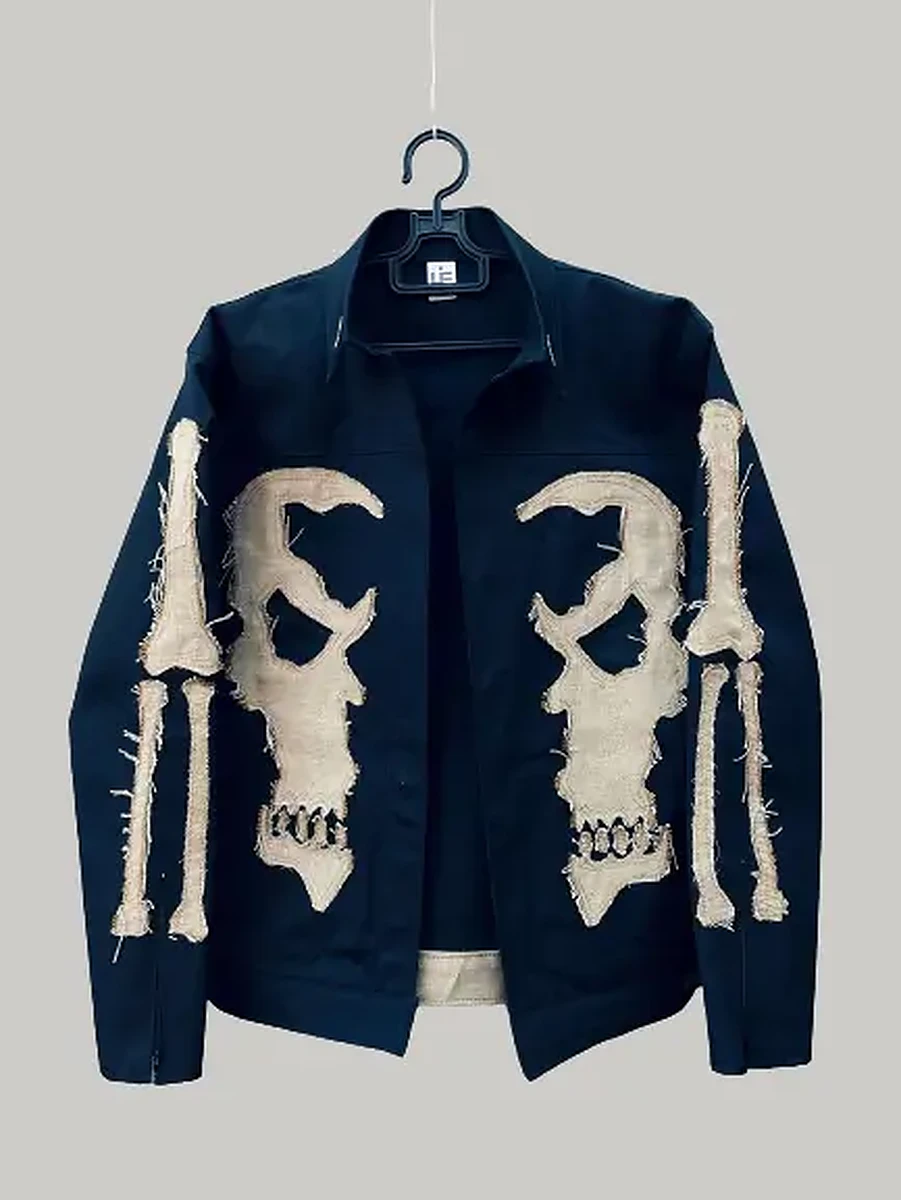 ghost-rider-denim-jacket 7 Marvel Ghost Rider inspired denim jacket with flaming skull design vibe