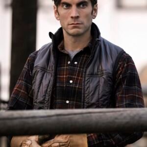 Jamie Dutton Yellowstone Wes Bentley vest ranch style cowboy inspired TV series outfit