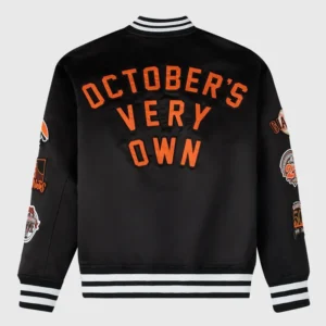 Stylish San Francisco Giants baseball jacket with OVO collaboration look