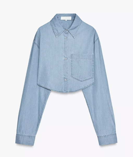 Love-Is-Blind-S11-Michaella-Giorgio-Cropped-Light-Blue-Denim-Shirt Love Is Blind S11 Cropped Denim Shirt