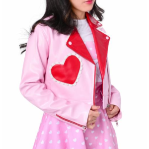 Real Housewives of OC Gina Kirschenheiter Pink Heart Jacket with heart design