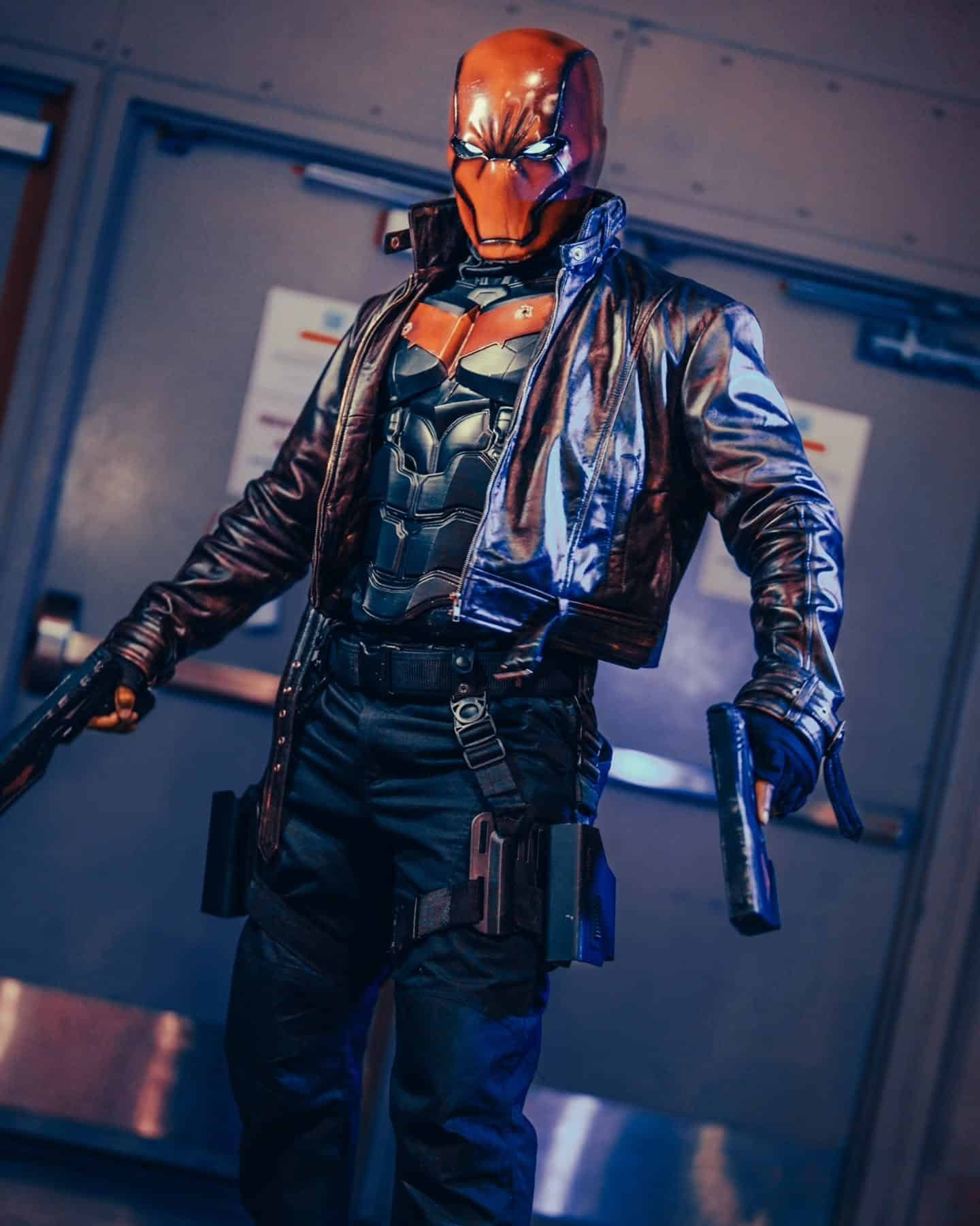 Red-Hood-Signature-Real-Leather-Jacket Jason Todd Red Hood Jacket for Cosplay Fans